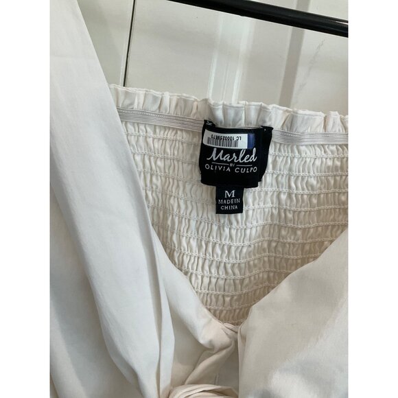 Marled by Olivia Culpo Off-the Shoulder White Dress size Medium - Picture 6 of 11